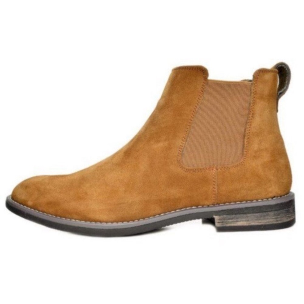 𝅺MEN'S Hedi Suede Leather Ankle Boots Camel
